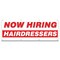 Signmission Now Hiring Hairdressers Banner Apply Inside Accepting Application Single Sided B-96-30255 - alternate 1